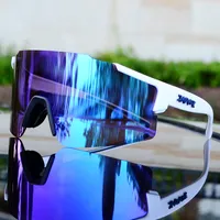 Lunettes de soleil cyclistes mode Cycling Eyewear Men Women Women Mountain Bicycle Cycle Sunglasses Sports Bike Glass Polaris￩ 3 Lens avec ￩tui