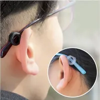 Gafas de alta calidad Ganchos de la oreja redonda anti resbalón Grips de silicona EyeGlasses Deportes Temple Tips 100pair / lot