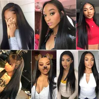 360 Lace Frontal Wig Pre Plucked With Baby Hair Brazilian 360 Lace Front Human Hair Wigs For Black Women