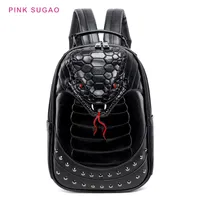 Pinksugao مصمم حقيبة الظهر الرجال الظهر طالب المدرسة المتوسطة كول حقيبة مدرسية الأمازون الساخن بيع 3D ستيريو الحيوان حقيبة