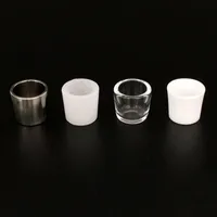 NIEUWE QUARTZ Titanium Insert Bowls Peak Bowl met Flat Top Bottom Thermal Nail voor XL XXL Dikke Domeloze Quartz Banger Glass Bong