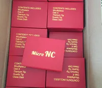 Mini Micro NC Zestaw kolektora z końcówką ze stali nierdzewnej 10mm 14mm 18mm WSZYSTKIE Dostępne szklane rury Micro NC