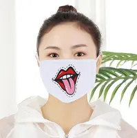 Camadas em branco DHL gratuito Sublimation double face máscara de pó Prevenção de poliéster Adultos Crianças presentes DIY transferência térmica