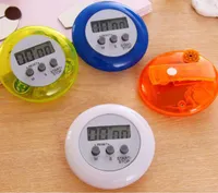 Round Electronics Countdown Timer Alarm Digital Desktop Timer Home Kitchen Gadgets Cooking Tools Calculagraph Time Meter GGA2645