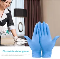 Fabriek wegwerp handschoenen beschermende arbeidsbescherming 100 stks / doos waterdicht rubber latex nitril verdikte PVC handschoenen gratis verzending