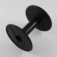 10 adet Plastik Makaralar Tekerlek Siyah Boş Tel Bobinler Yuvarlak Boncuk Kordon Dize Şerit Takı Aksesuarları için F80