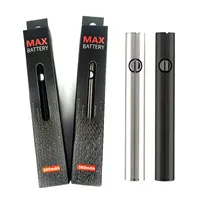 Amigo Itsuwa Max Vape Battery 510 Thread Battery Vape Pens Preheat Batteries 380mAh VV for Vape Liquid Atomizer TH205 AC1003 Liberty