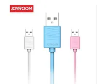 Original JR-S118 JOYROOM cable 1M Fast Sync línea de carga de datos por cable micro USB para Android de Samsung con el paquete al por menor
