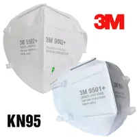 Original de la máscara de la cara KN95 3M 9501+ 9502+ FFP2 FFP3 filtro protector contra la contaminación bacteriana del aire del polvo anti bacteriana del respirador en la media