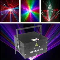 ILDA 5000mw rgb laser lighting for dj disco club wedding and concert projector system