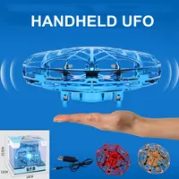 Anticolisión LED Helicóptero Mano Mágica OVNI Aviones de detección de inducción mini aviones no tripulados de suspensión UFO juguetes de los niños eléctrico juguetes electrónicos