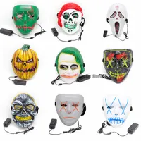 Halloween LED Masker Cosplay Kostuum benodigdheden Masker Licht 3 versnellingsaanpassing Groot masker voor kinderen