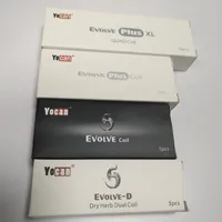 Аутентичные yocan Сменные катушки для Evolve Plus Wax Vape Pen Evolve-D QDC кварцевая двойная катушка