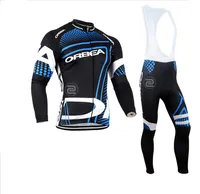 2019 Mens Hiver Thermo-thermo-vélo Jerseys Set / Team Pro Long Manches Cycling Port / Ropa Maillot Invierno Ciclismo Gel Pad. 5 styles