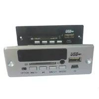 Freeshipping 2 stks / partij DIY 12V / 5V ETOOTH MP3 decodering board USB Sound Card Etooth Calling Decoder Module Klokflac WAV AUX MD03