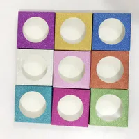 Personalizado 25 MM Cilios Falsos Caixas De Embalagem De Papel Glitter Caixa De Papelão 3D Mink EyeLashes Caixas Cílios Falsos Caixa Vazia Embalagem de Cosméticos