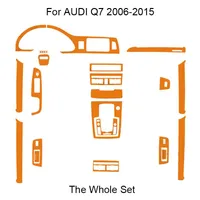 3D 4D 5D Vinilo de fibra de carbono Etiquetas de calcomanías internas para Audi Q7 4L 2006-2015 Actualización / protección de la decoración del automóvil