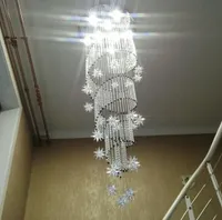 Modern Spiral K9 Kristal LED Tavan Büyük Merdiven Kapalı GU10LED Uzun Merdiven Tavan Işıklar Işıklandırma MYY lambalar