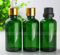 Lege 50 ml druppelaar e glas vloeibare flessen voor essentiële olie pipet container Groene navulbare flessen 50 ml