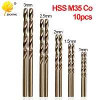 jigong 1 twist set hss m35 co drill bit 1 1.5 2 2.5 3mm used for stainless steel