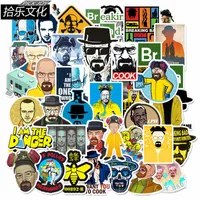 50 pcs/lot Car Stickers Breaking Bad For Laptop Skateboard Pad Bicycle Motorcycle PS4 Phone Luggage Decal Pvc guitar Stickers