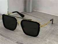 Shinny Black Gold Occhiali da sole quadrati Men Square occhiali da sole moda Indossare occhiali da sole UV 400 eye Nuovo con scatola