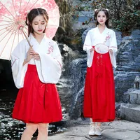 Fairy Girls Китайская одежда Водный рукав Традиционные Hanfu Женщины Тан Костюм Танц Товары Производительность Костюмы Повседневные наряды
