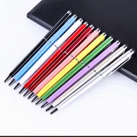 Universal 2 in 1 Tablet Capacitive Stylus Pen With Ball Point Pen Touch Screen Pen for Iphone for Samsung Xiaomi