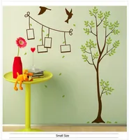 家族の木DIYフォトフレーム飛行鳥の壁のステッカーPVCアートデカール壁画の家の装飾リビングルームベッドルームの装飾ステッカー