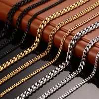 Mode bijou en acier inoxydable concepteur collier hommes colliers femmes collier 18k or titane chaînes collier homme chains de luxe colliers