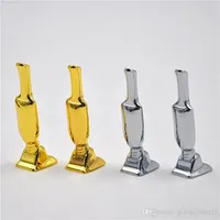 New appearance newest snuff snorter smoking pipe very easy to use 2 colors Metal snuffer hot selling snorting pipes