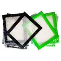 Maty silikonowe DAB Wax Pad Mat FDA Klasa żywności Wielokrotnego użytku Non-Stick Concentrate Maty BHO Slick Oil Prostokąt Kształt Heat Odporność z włókna szklanego