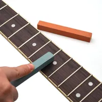 10PCS Grindstone Laranja Azul Lixar Polir feixes de Guitarra baixa Fretboard Fret Cordas Ferramenta Luthier