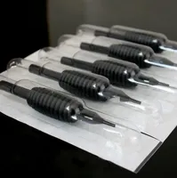 Tek kullanımlık Steril Dövme Grip İğne Siyah Silikon Dövme Grip Makyaj Güzellik Araçları Dövme Tüpler İpuçları Sapları 19mm