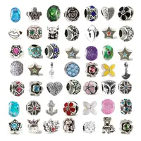 Mix Alloy Loose Charm Bead At Least 100 Different Style Fit For Pandora Bracelet Bangle Necklace
