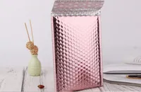 25pcs 15x13cm / 15x20 + 4cm Bolso de burbujas de oro rosa de 4 cm Extra-grose Poly acolchado envoltura Multifuncional Mailer para paquete de regalo