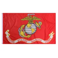 米海兵隊の国旗3x5,90％ブリード屋内屋外二重ステッチすべての国の国旗広告、送料無料