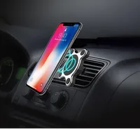 Bil trådlös laddare automatisk sensor för iPhone XS max XR X Samsung S9 Intelligent infraröd Fast Wirless Laddning Bilhållare Hot