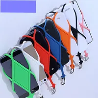 Universal Silicone Cell Phone Lanyard Holder Case Cover Neck Strap Necklace Sling For Smart Mobile phone lanyard
