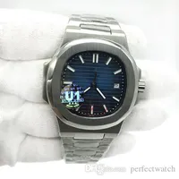 Mens Watch Blue Dial Transparent Back U1 Factory Movement Engraved Automatic Mechanical Stainless Steel Male Wrist watch