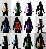 Мода Горячие Assassins Creed 3 Продажа III Connor Kenway толстовки костюмы Куртки Пальто Косплей Performance Одежда 12 цветов Размер S-5XL
