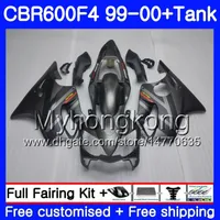 Body +Tank For HONDA CBR600 F4 CBR 600 F4 FS CBR600 F 4 287HM.16 Silver black new CBR600F4 99 00 CBR600FS CBR 600F4 1999 2000 Fairings kit