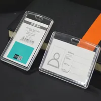 Titolare del badge trasparente del supporto di identificazione del personale acrilico trasparente per la carta di accesso