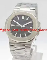 Business Factory Mens Automatic Cal 324 SC Watch Date White Dial Men Eta 5711G Platinum Full Steel Watches Waterproof Men Wat238a
