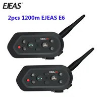 EJEAS E6 WALKIE TALKIE MULTIFUNDCION MOTORCOCLE INTERCOM VOX VOX BT CASE INTERPHONE BLUETOOTH PARA 6 RIDEERS 1200M Comunica