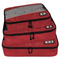 Embalagem Cubos para Viagens 3 pc Set Slim Embalagem Bagagem Organizadores de Viagem Sacos De Armazenamento De Malha De Nylon