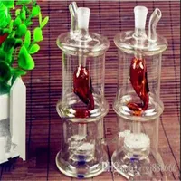 Shanghai Dolphins Under Mute Hookah ,Wholesale Bongs Oil Burner Pipes Water Pipes Glass Pipe Oil Rigs Smoking Free Shipping