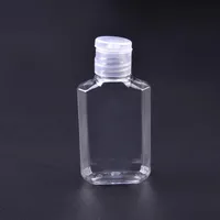 Leeren Hand Sanitizer Gel-Flasche Handseife Flüssig Flasche Klar Zwängt Pet Sub Travel Bottle LX2114 60ml