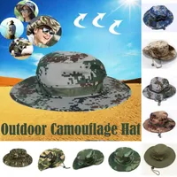 New Camo Sun Hat Bucket Cargo Safari Bush Boonie Estate Estate Cappelli Pescatori Cappellino Domins Moda Donna