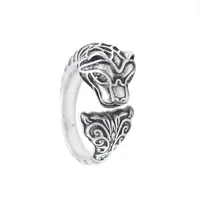 s925 prata esterlina anel de cobra rei retro homens e mulheres da moda hip-hop de abertura casal anel ajustável anel aberto prata esterlina cobra rei